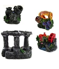 Figura Decorativa Acquario Colonne Anfore Decorazione Acquari Modelli Assortiti