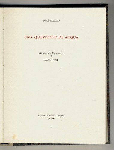 Una questione acqua sette - questione,