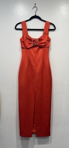 Abito rasario midi arancione - abito,