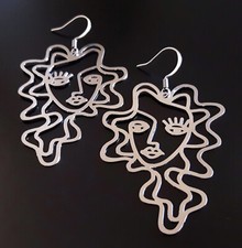 Orecchini Viso astratti