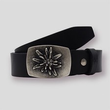 Cintura in pelle da uomo larga