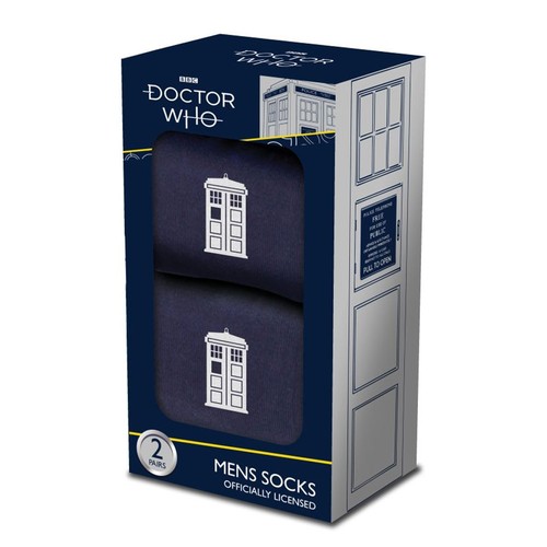 Doctor who tardis socks box - who,
