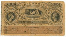Lire banca romana regno - 25,