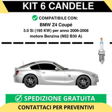 KIT 6 CANDELE per BMW Z4 Coupé 3.0 Si 195 kw anno 2006-2008