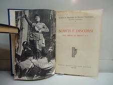 Scritti discorsi benito - scritti,