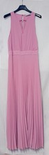 Abito lungo da cerimonia Conbipel rosa con gonna plssettata taglia 40
