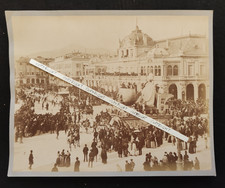 NIZZA - CARNEVALE PIAZZA MASSENA ANTICA FOTO FOTOGRAFIA CARRI ALLEGORICI