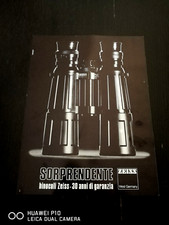 1982 BINOCOLI ZEISS PUBBLICITA EPOCA VINTAGE AD