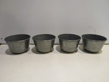 set 4 vecchi STAMPI PER BUDINO DOLCI IN PELTRO formina forma vintage stampini di