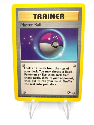 Carta pokemon master ball - carta,