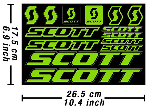 Scott decals stickers bicycle - decals,