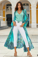 Boston Proper Teal Paisley