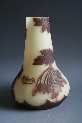 Antico vaso vetro acidato - vaso,