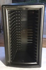 Porta CD 16 posti colore nero robusto Made in Italia posizione anche a parete