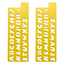 Fat Typeface lettera alfabeto stencil modello per mobili da parete porta pittura