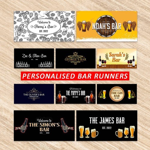 Personalised bar runner any - runner,