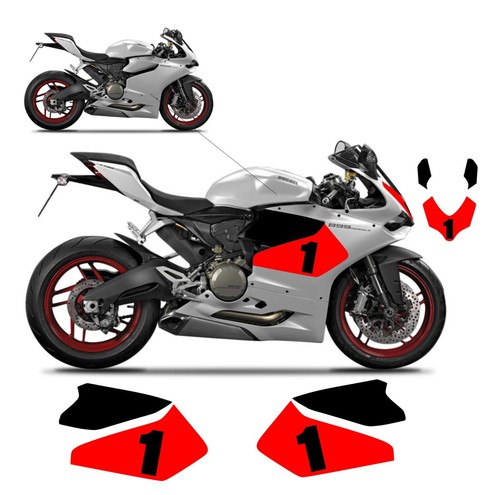 Kit adesivi moto bianca - kit,