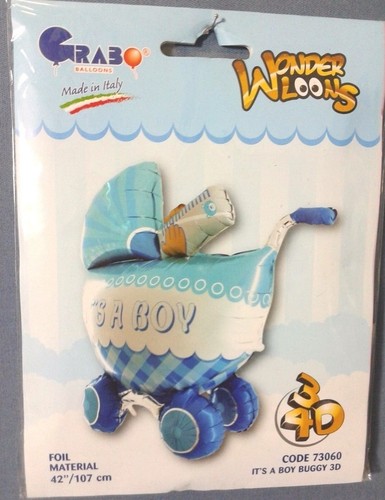 Palloncino carrozzina azzurra - palloncino,