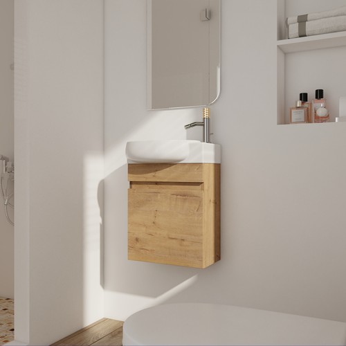Mobile bagno legno - legno, con