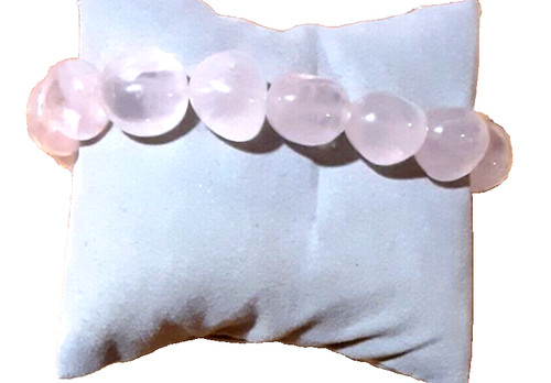 Bracciale quarzo rosa arg 800 - quarzo, arg.800
