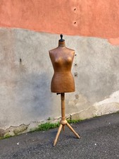 manichino sartoriale vintage anni 50 legno e cartapesta