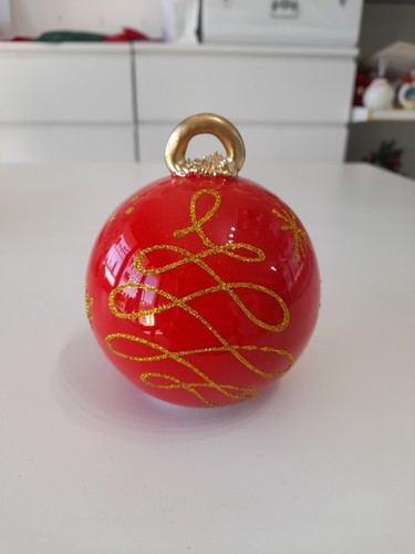 Pallina natale ceramica - in,