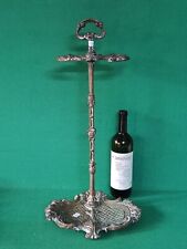 ANTICO SUPPORTO TRESPOLO DA CAMINO PORTA UTENSILI ATTREZZI OTTONE VINTAGE. CM38