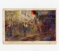 Risorgimento Nomellini  1848 Lotteria Cartolina Viaggiata 1918