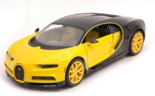 MODELLINO AUTO STATICO MAISTO BUGATTI CHIRON 2018 GIALLO MODELLISMO SCALA 1:24
