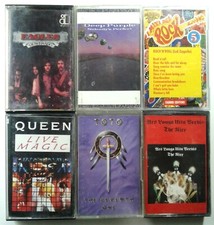 6 Musicassette (RARE NO BAR CODE) da Collezione Vintage Music Tape Cassette