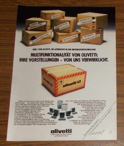 Rara pubblicità olivetti - rara, l1
