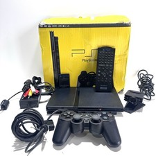 CONSOLE SONY PLAYSTATION 2 SLIM CON SCATOLA+CONTROLLER+MEMORY+TELECOMANDO+CAM+