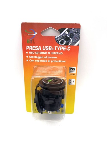 Presa usb type - +, incasso