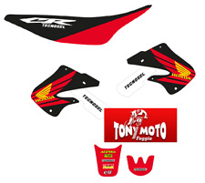 Tecnosel Kit grafiche e coprisella Honda Cr 125 1998 1999 Cr 250 1997 1998 1999