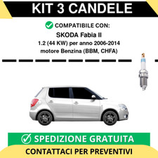 KIT 3 CANDELE per SKODA Fabia