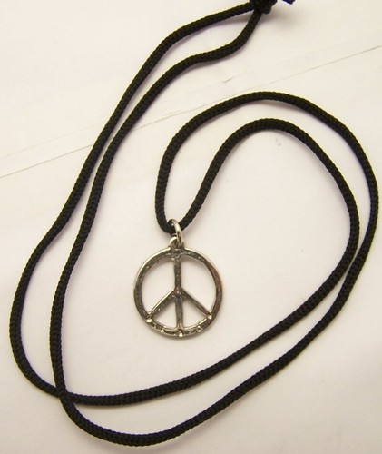 Collana ciondolo metallo pace - ciondolo,