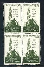 1959 - LOTTO/6348 - REPUBBLICA - EX COMBATTENTI - QUARTINA NUOVI