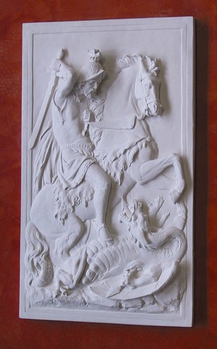Bassorilievo gesso bianco - in,