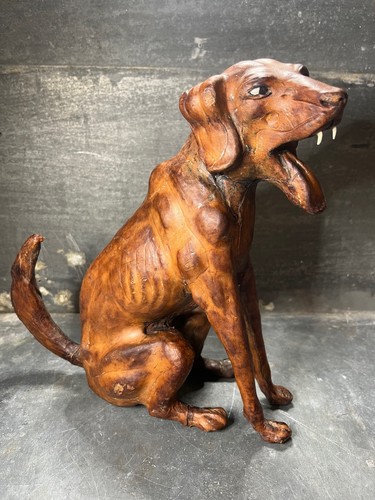 Antica scultura cane caccia - cane, di