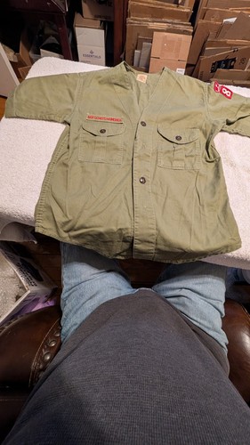 Camicia uniforme vintage verde