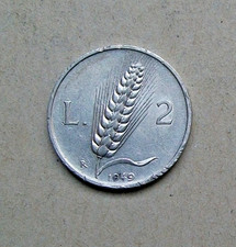 2 lire SPIGA ARATORE 1949