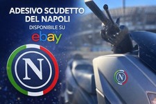 Adesivo Scudetto Napoli 3x3 cm