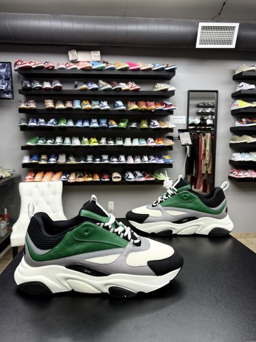 Sneaker dior b22 verde - sneaker, argento