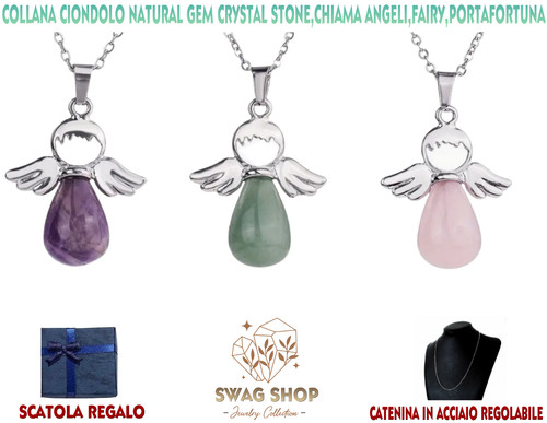 Collana ciondolo pietra - collana,