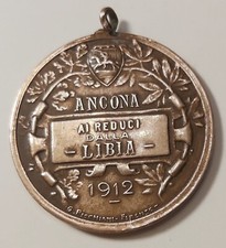 MEDAGLIA ANCONA AI REDUCI DALLA LIBIA 1912