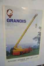 AUTOGRU GRANDIS 12T  12F - DEPLIANT ORIGINALE ANNI 60