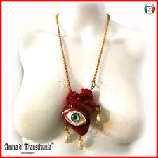 red heart pendant blue eye
