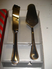 SET SERVIZIO POSATE TAGLIO PORTATE DOLCI  TORTA coltello paletta ABERT