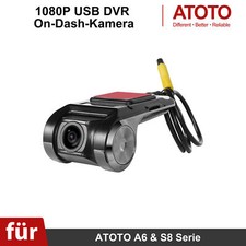 1080P USB DVR On-Dash Recording Video 156° Camera 64 GB Per ATOTO A5/A6/S8 Serie