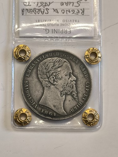 Sardegna lire 1861 - sardegna, (t)